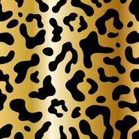 Golden leopard seamless pattern. Gold Background vector