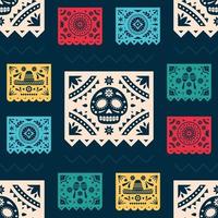 Papel Picado Seamless Background vector