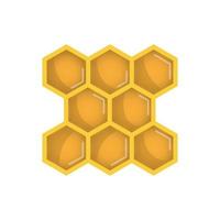 Honeycomb icon for web, mobile and infographics. Hand drawn honeycomb and bee icon vector