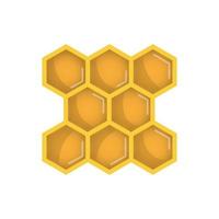 icono de panal para web, móvil e infografía. icono de abeja y panal dibujado a mano vector