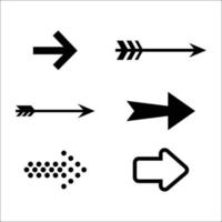 Set of black vector arrows. Arrow icon. Arrow vector icon. Arrow. Arrows vector collection