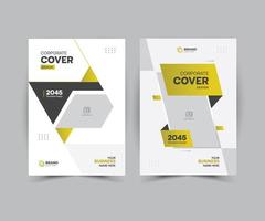 Business book cover design template in a4. can be adapt to brochure, annual report, magazine, poster, corporate presentation, portfolio, flyer, banner, vector