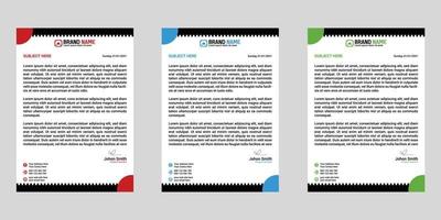 Letterhead Modern Corporate Business Letterhead template design vector