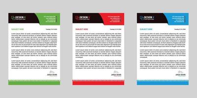 Letterhead Modern Corporate Business Letterhead template design vector