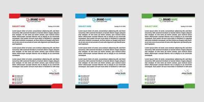 Letterhead Modern Corporate Business Letterhead template design vector