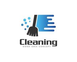 vector de diseño de icono de logotipo de limpieza