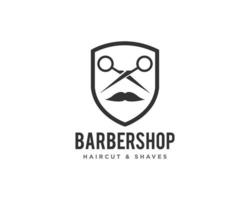 barbería logo vector