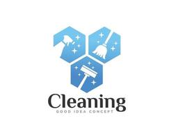 Cleaning Logo Icon Design Vector