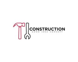 vector de diseño de icono de logotipo de edificio de construcción