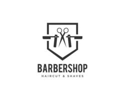 barbería logo vector