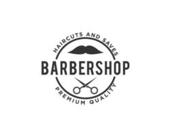 barbería logo vector