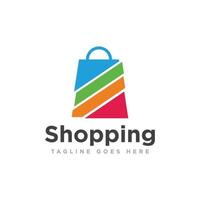 Bag Shop Logo Icon Design Vector