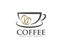 vector de diseño de icono de logotipo de café
