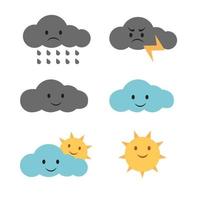 Different clouds Vector Free Download