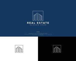 plantilla de diseño de logotipo de bienes raíces vector
