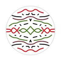 mandala design with abstract shape vector