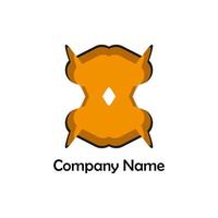 company logo with abstract shape vector