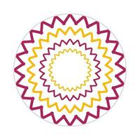 mandala design with abstract shape vector