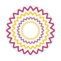 mandala design with abstract shape vector