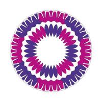 mandala design with abstract shape vector