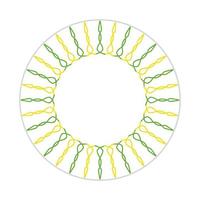 mandala design with abstract shape vector