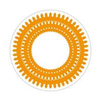 mandala design with abstract shape vector