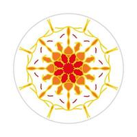mandala design with abstract shape vector