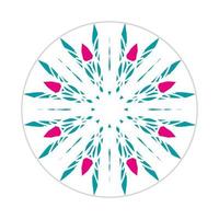 mandala design with abstract shape vector