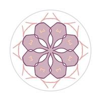 mandala design with abstract shape vector