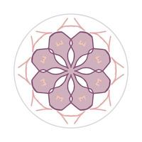 mandala design with abstract shape vector