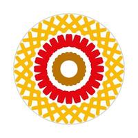 mandala design with abstract shape vector