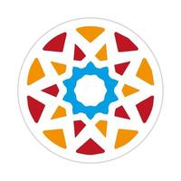 mandala design with abstract shape vector