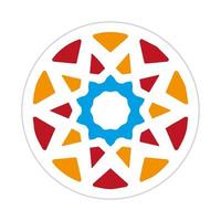 mandala design with abstract shape vector