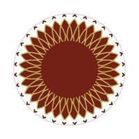 mandala design with abstract shape vector