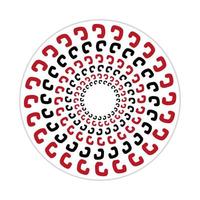 mandala design with abstract shape vector