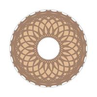 mandala design with abstract shape vector