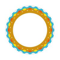 mandala design with abstract shape vector