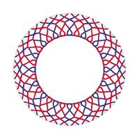 mandala design with abstract shape vector