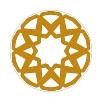 mandala design with abstract shape vector