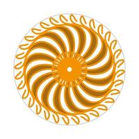 mandala design with abstract shape vector
