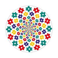 mandala design with abstract shape vector