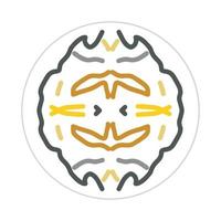 mandala design with abstract shape vector