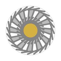 mandala design with abstract shape vector