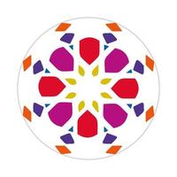 mandala design with abstract shape vector