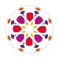 mandala design with abstract shape vector