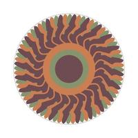mandala design with abstract shape vector