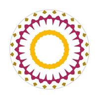 mandala design with abstract shape vector