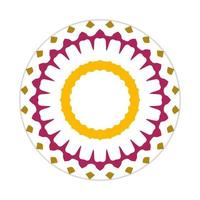 mandala design with abstract shape vector