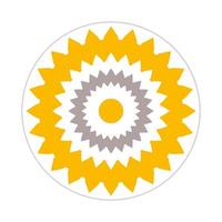 mandala design with abstract shape vector