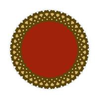 mandala design with abstract shape vector